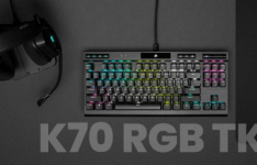 CORSAIR K70 RGB TKL 光机游戏键盘亮相