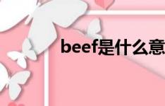beef是什么意思英语（beef）