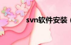 svn软件安装（svn安装教程）